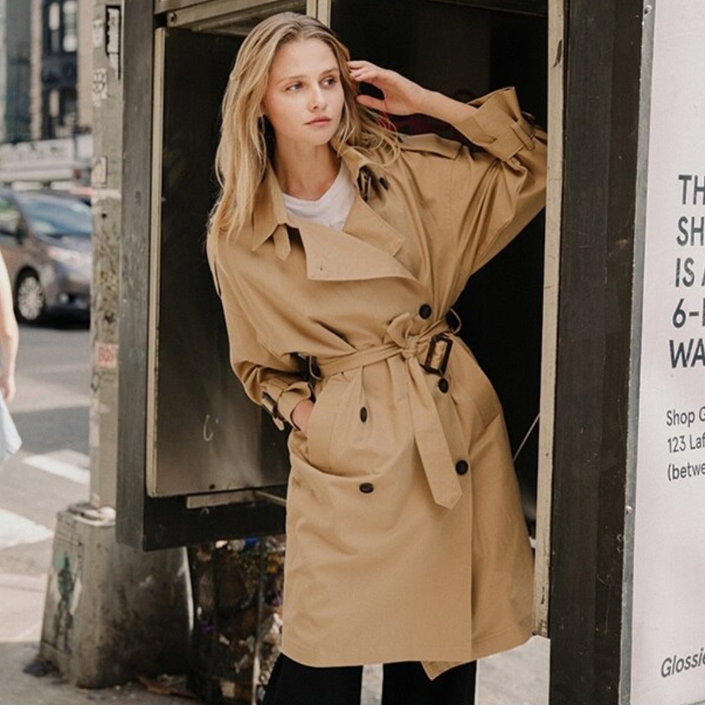 Lartigent Oversized Trench Coat Indipink